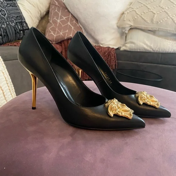 Versace | Shoes | Versace Medusa Heels | Poshmark